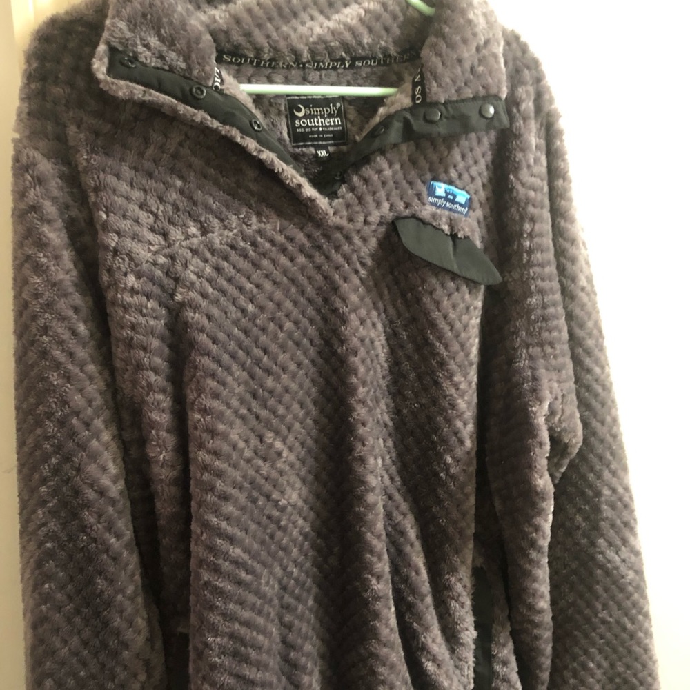 Simply Southern fleece furry sweatshirt. XXL